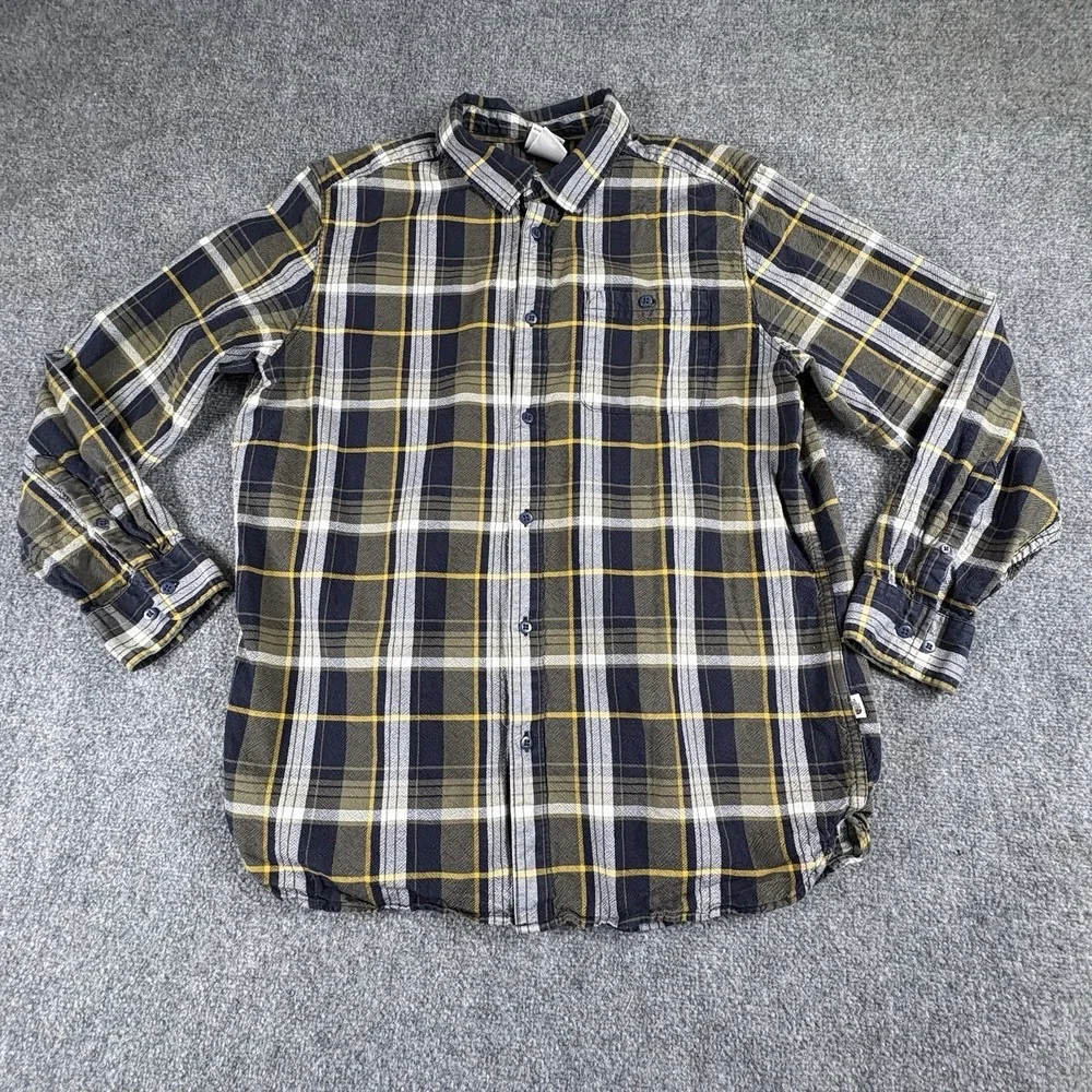The North Face Shirt Men's XL Green Plaid Never Stop Exploring Gorpcore Hiking
